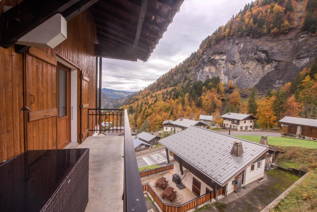 Apartamento Le Borderan La Giettaz Exterior foto